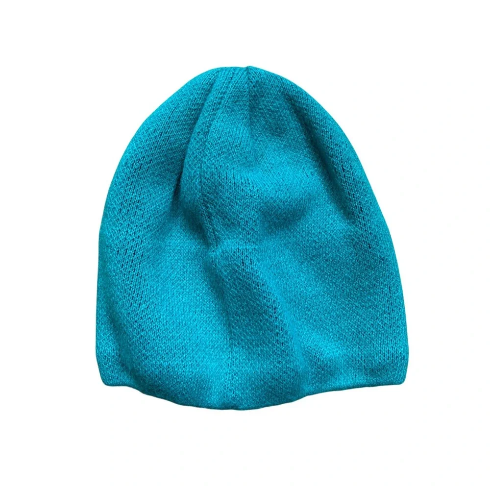 Turtle Fur Dinosaur Knit Beanie Kids One Size Teal Pink Fleece Lined Hat